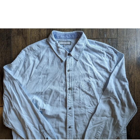 Paper Denim & Cloth PDC Men’s Shirt Size 2X Light Wash Denim Button Down Cotton. - Picture 2 of 16